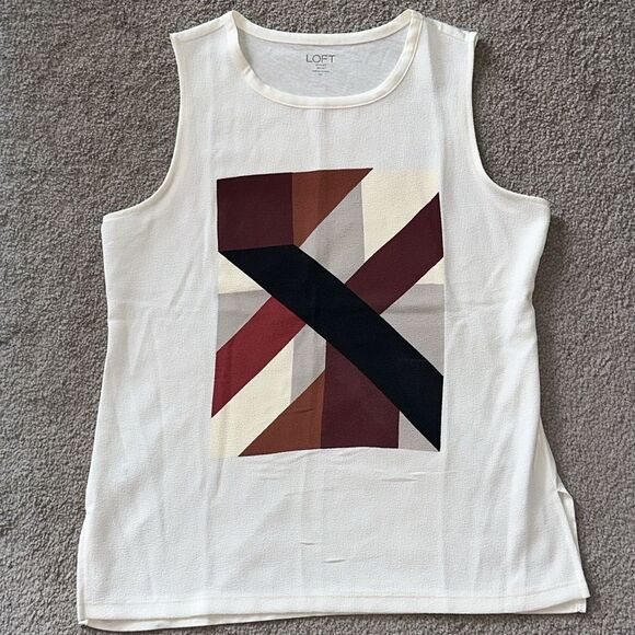 The Loft Abstract Sleeveless Top! - Picture 1 of 9